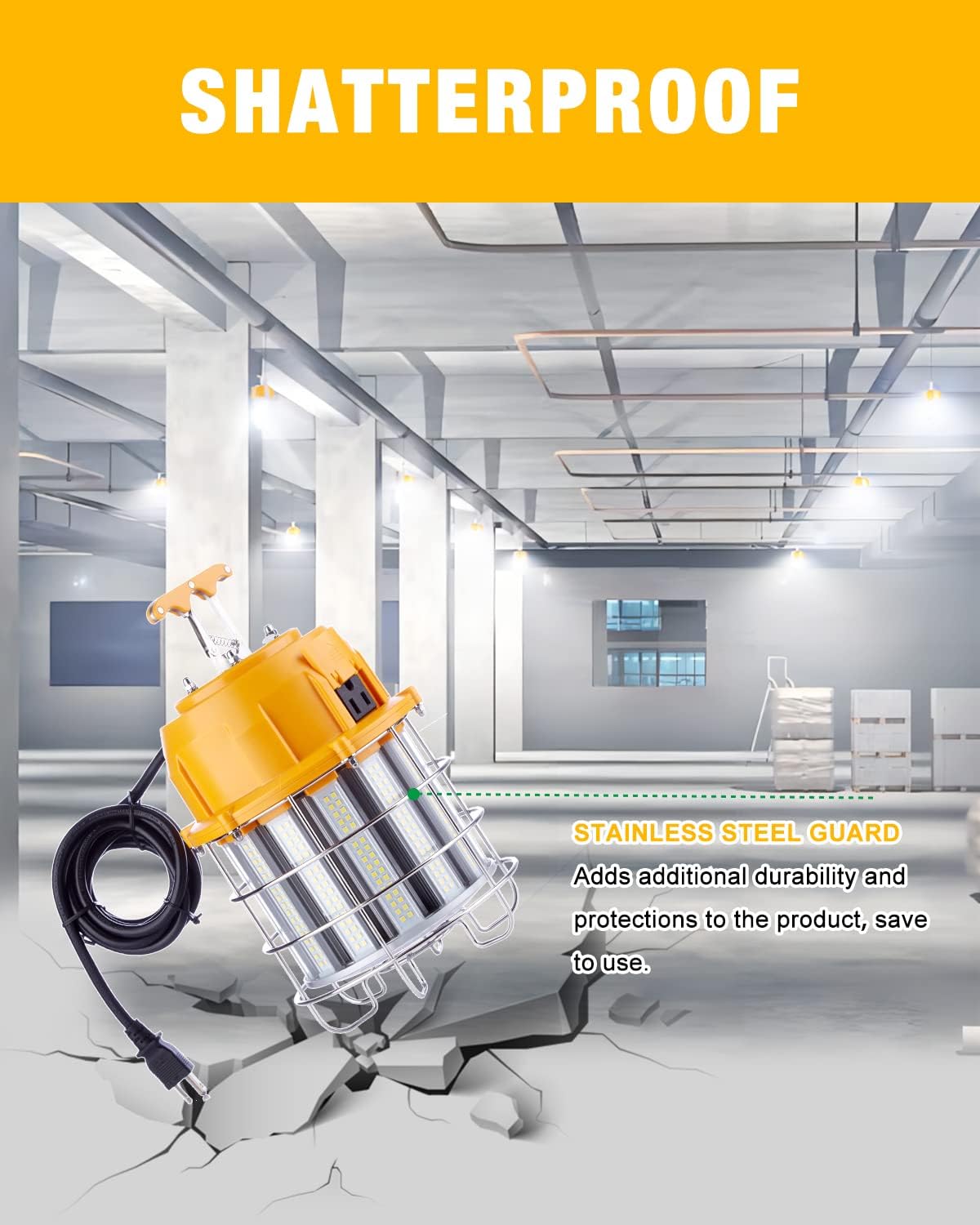 LED Temporary Work Light 150W 18000LM 5000K LED Construction Lights - Image 5