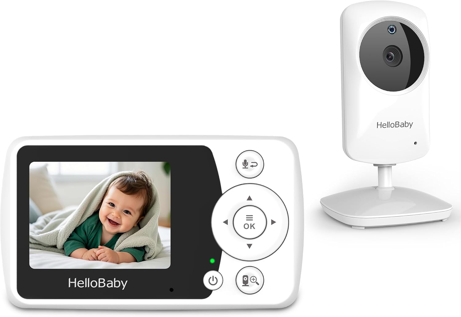HelloBaby 2.4″ Video Baby Mon...