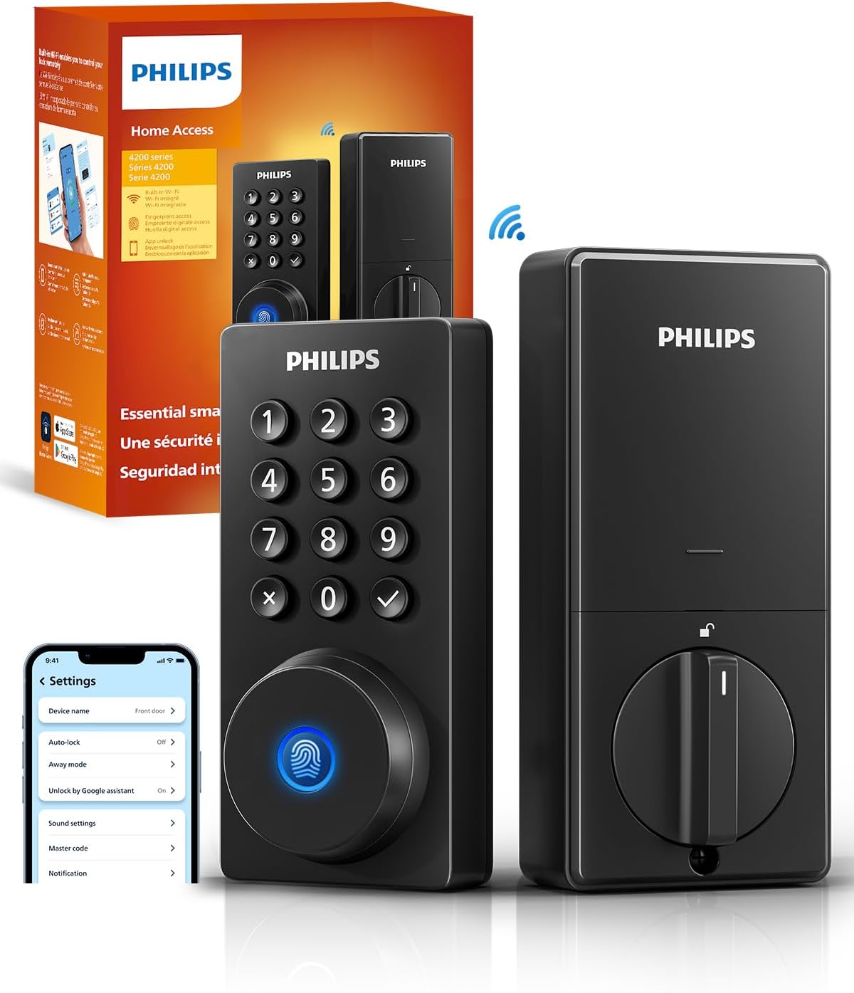 Philips Wi-Fi Smart Deadbolt Lock, ...