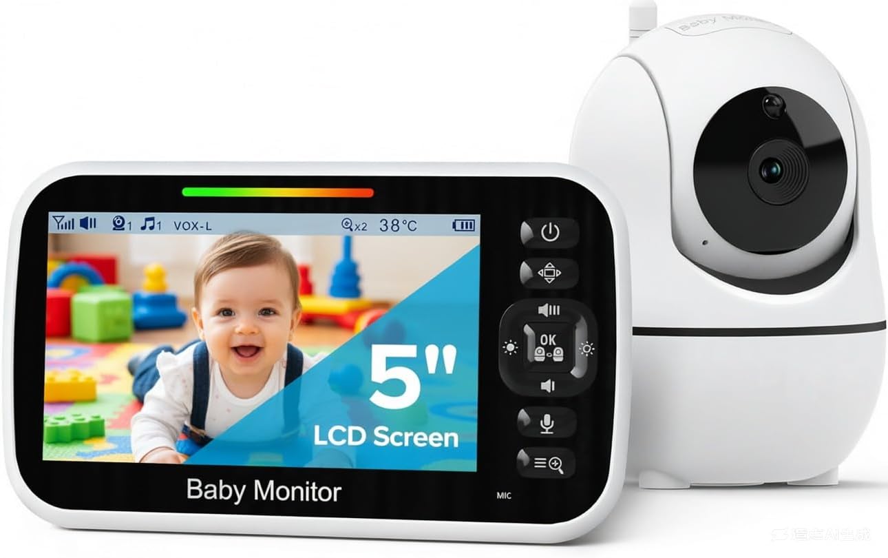 GoodBaby 5″ Baby Monitor with...