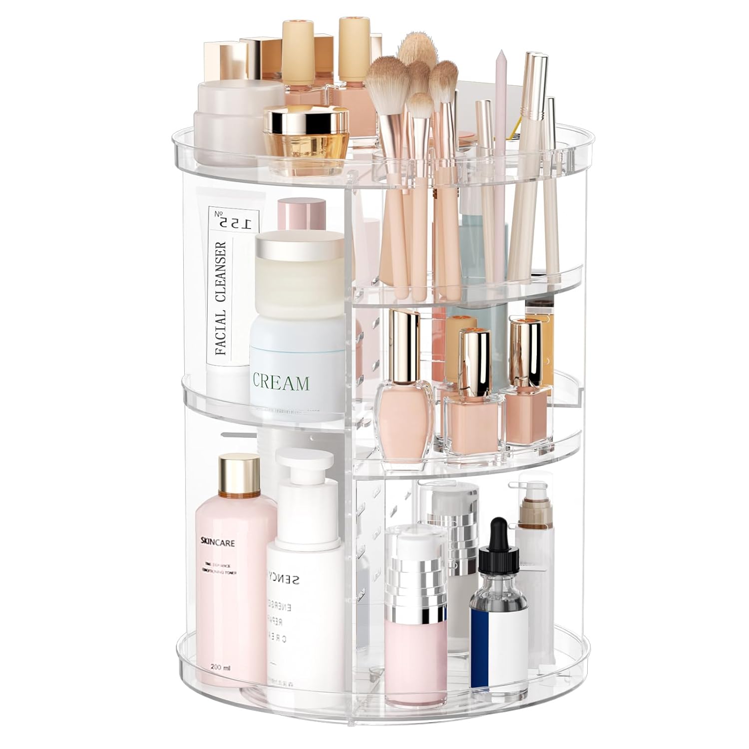 Rotating Makeup Organizer, DIY 8 Ad...