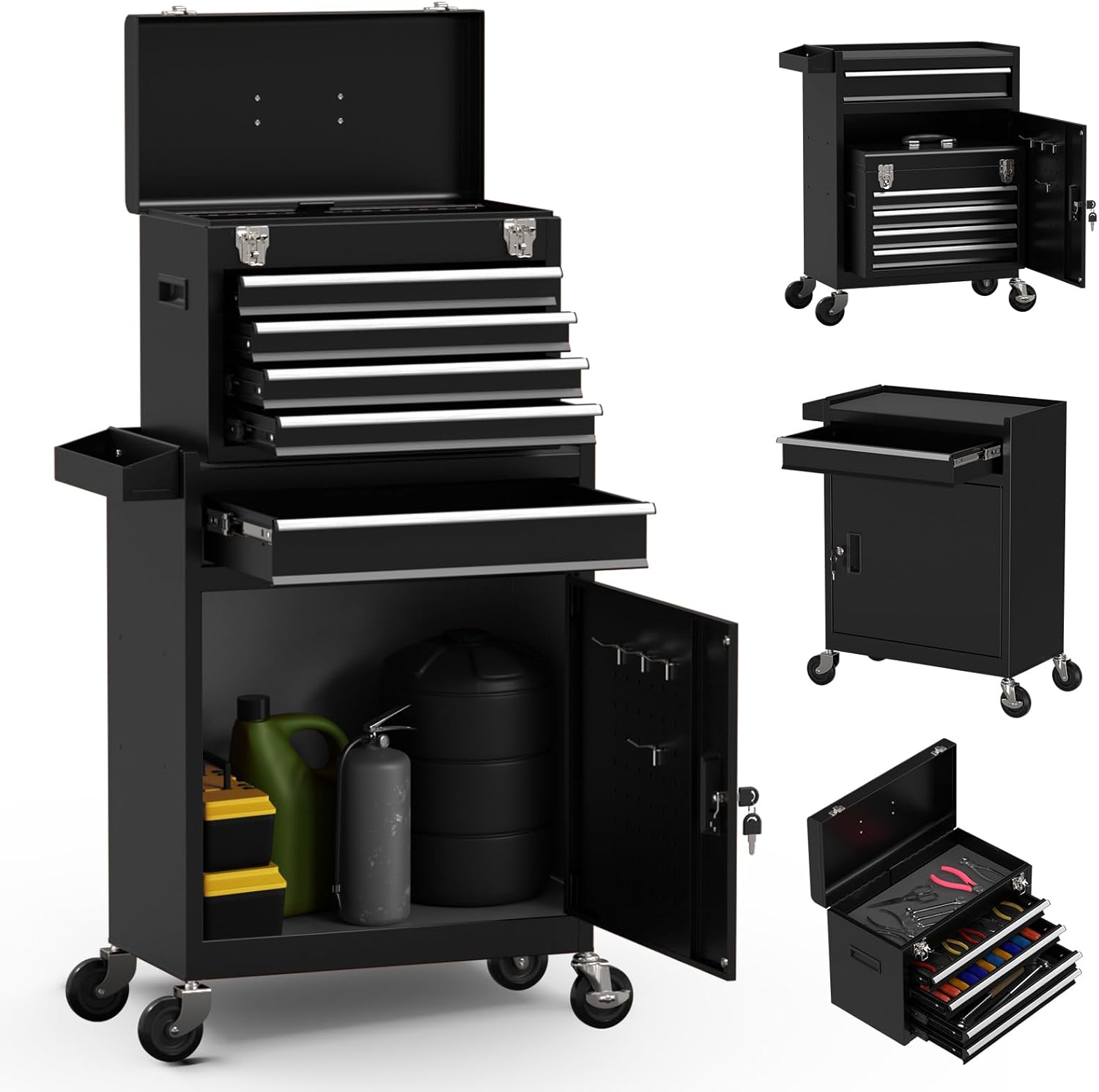 5-Drawer High Capacity Rolling Tool...