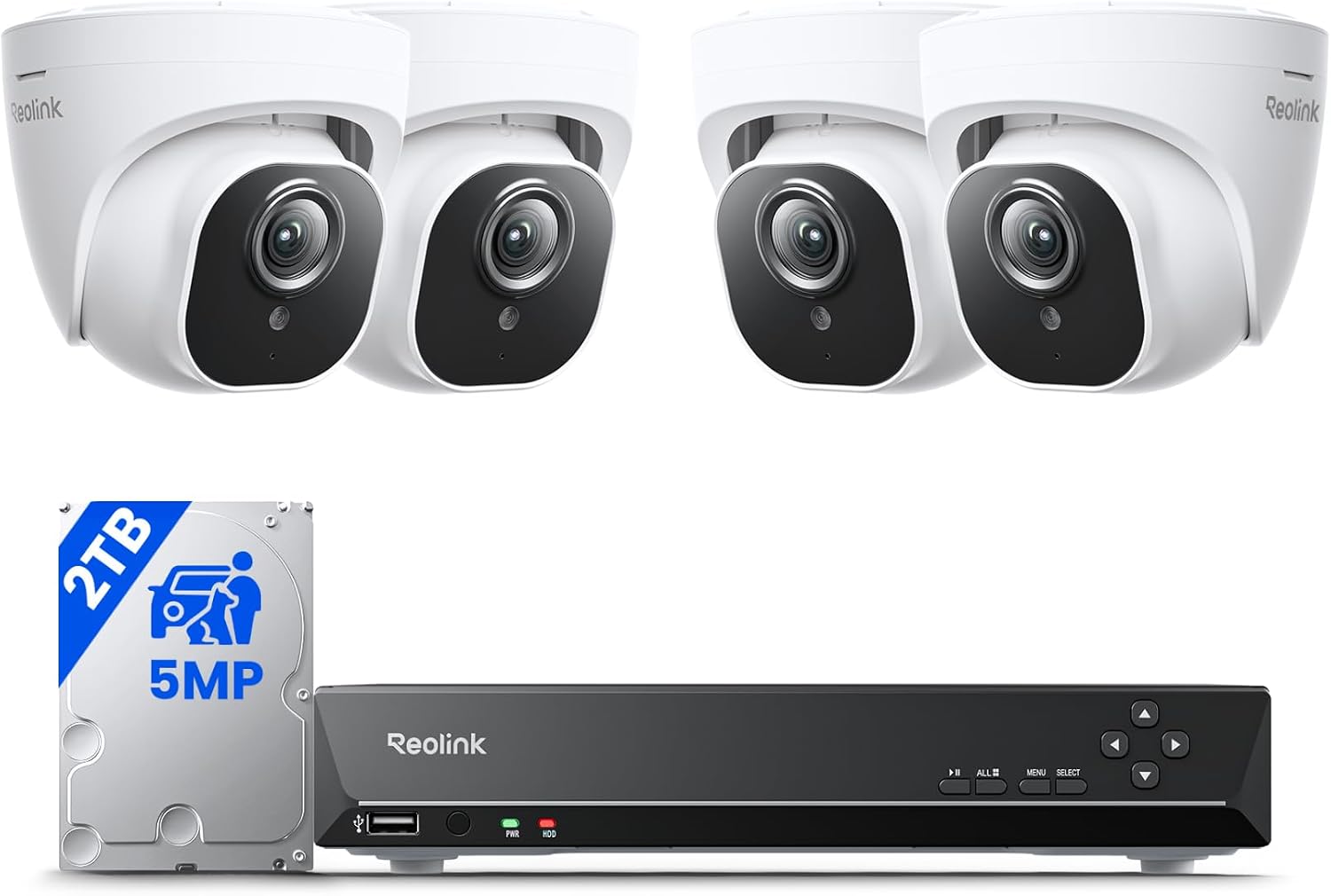 REOLINK 5MP 8CH Home Security Camer...