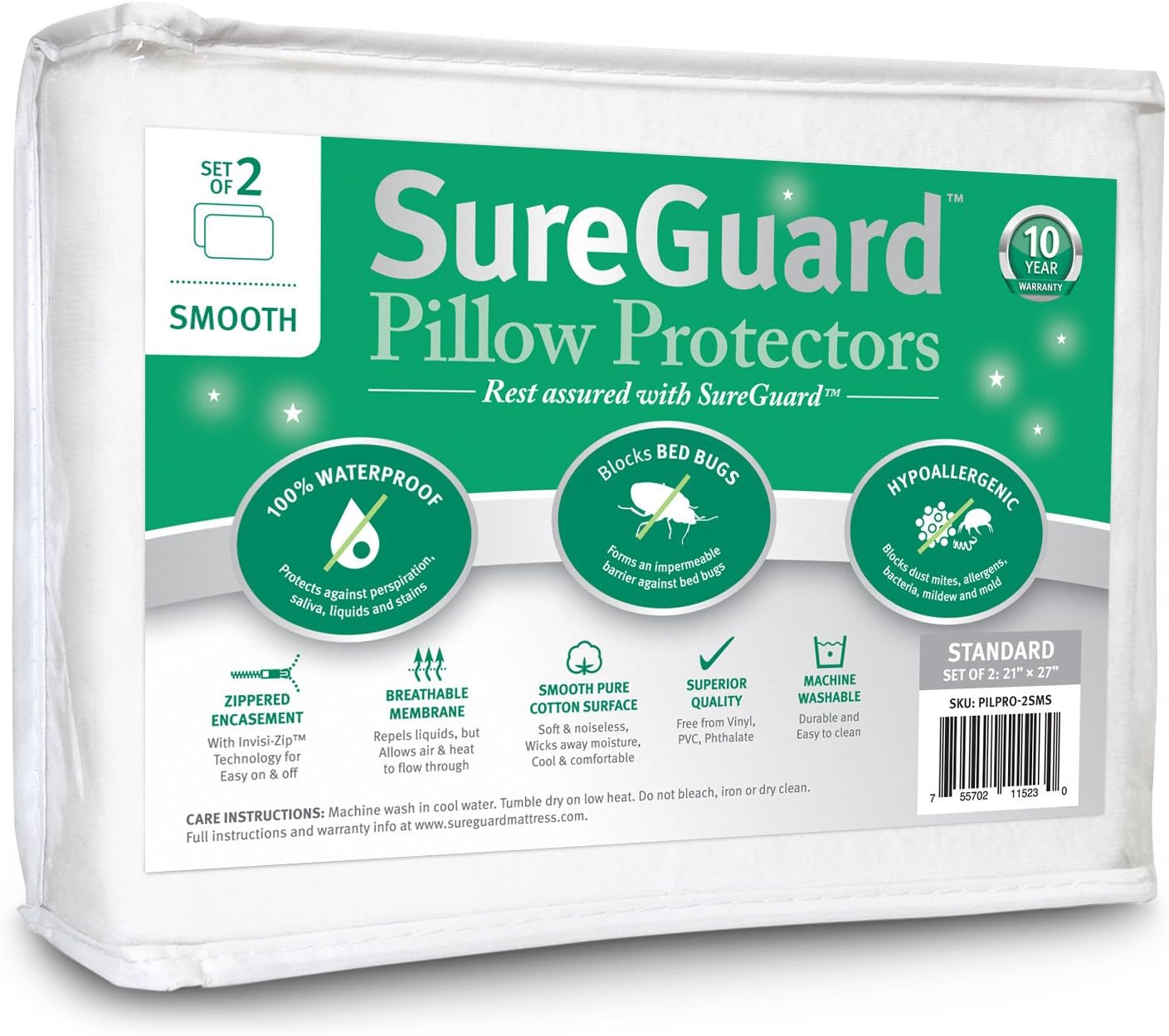 Set of 2 Standard Size SureGuard Pi...