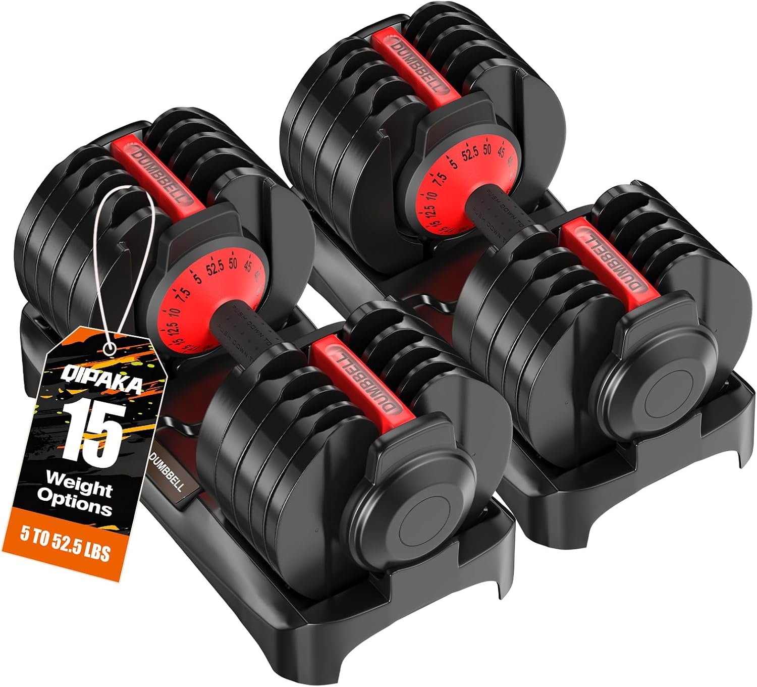 Adjustable Dumbbells Set of 2 for H...