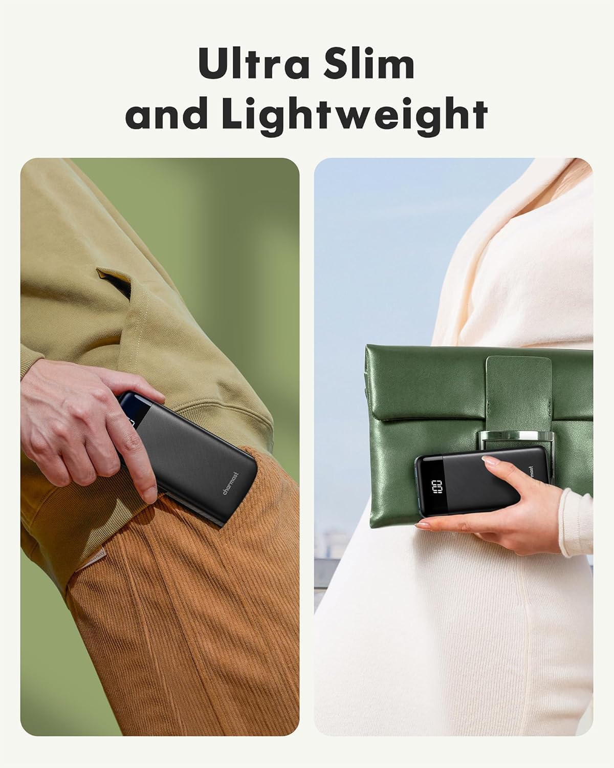 charmast Portable Charger Power Bank with Reinforced Built-in 4 Cables - Image 3