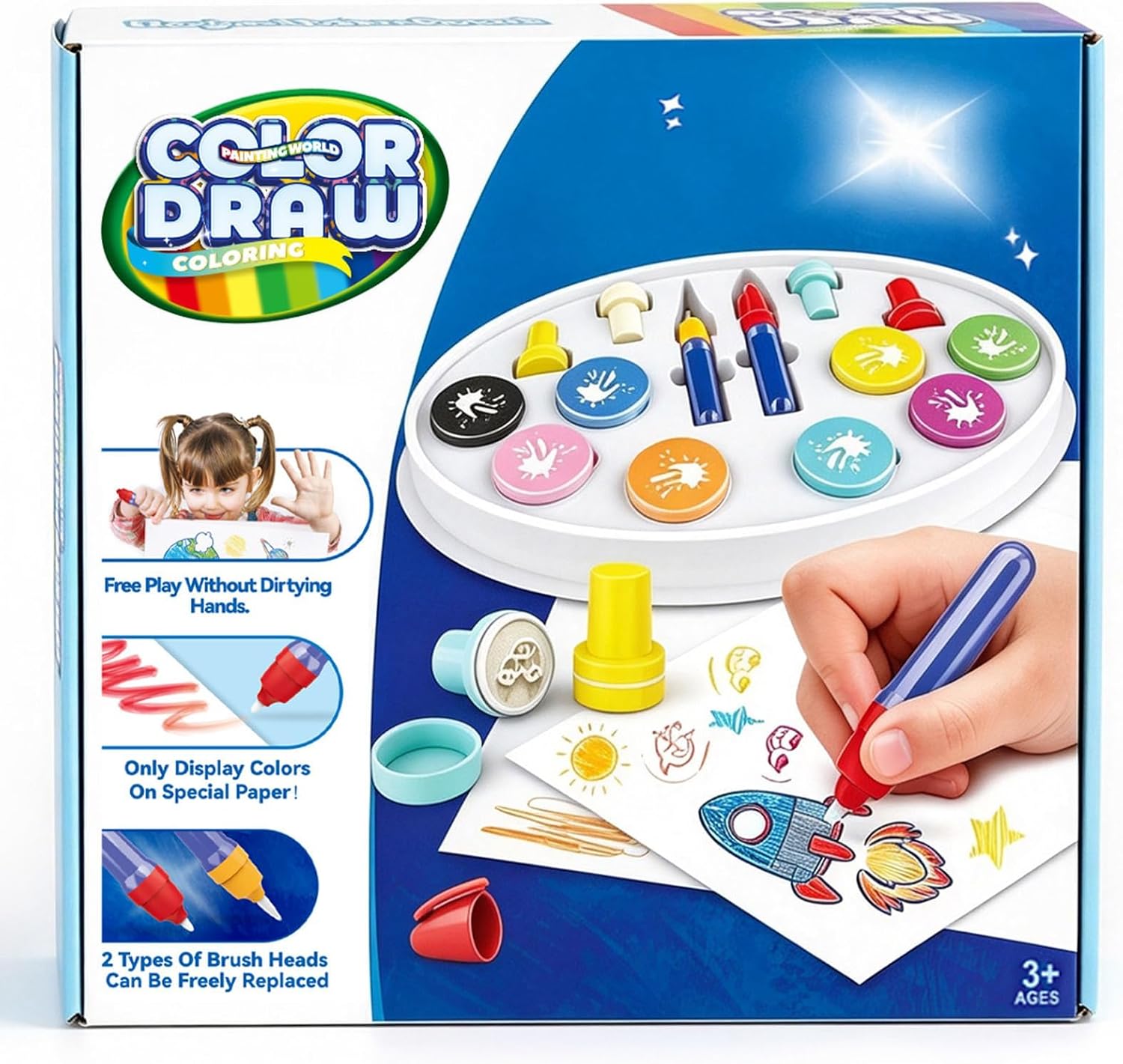 Magic Paint Set, Mess Free Painting...