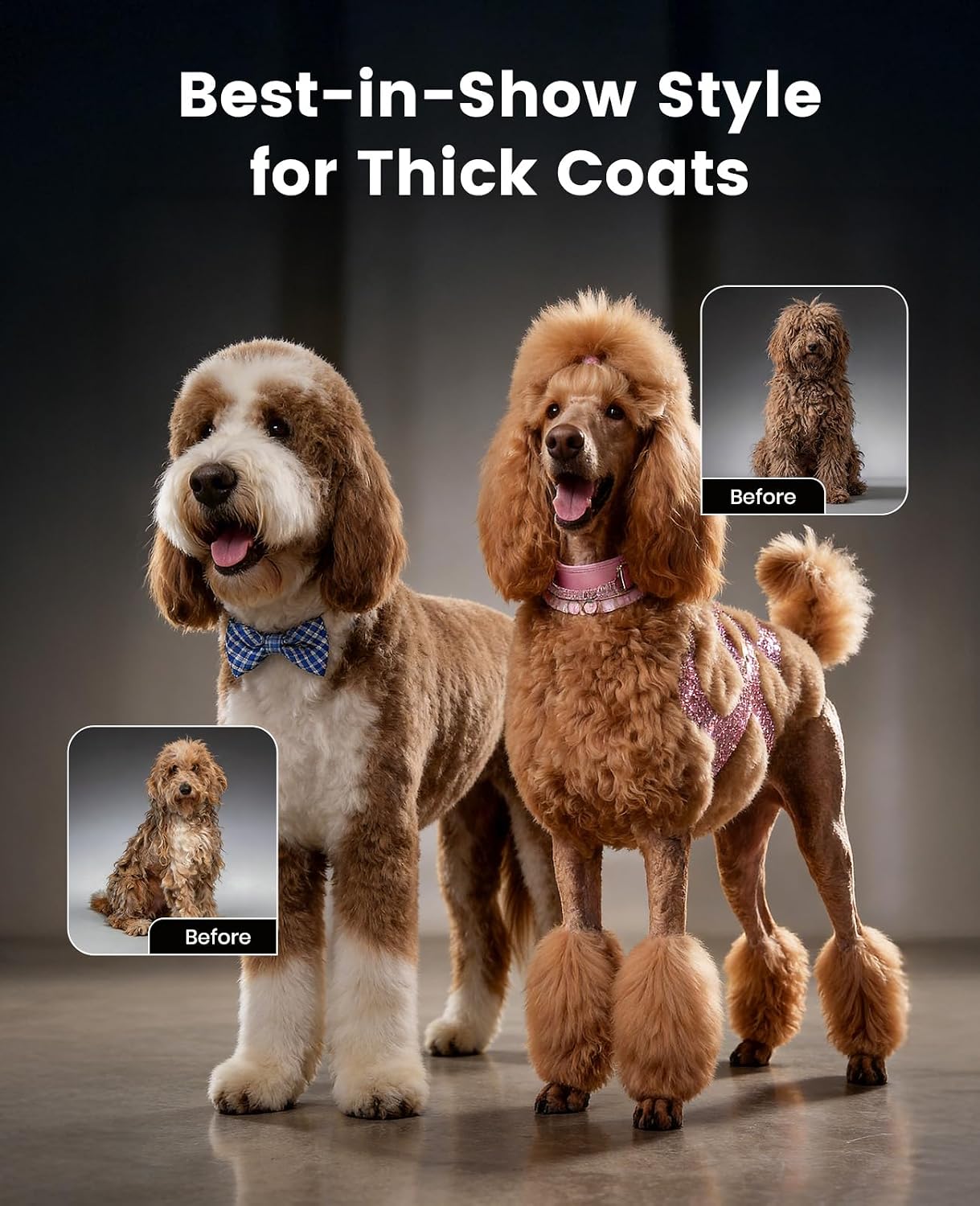 oneisall Professional Dog Clippers for Grooming Thick Hair Cordles - Image 8