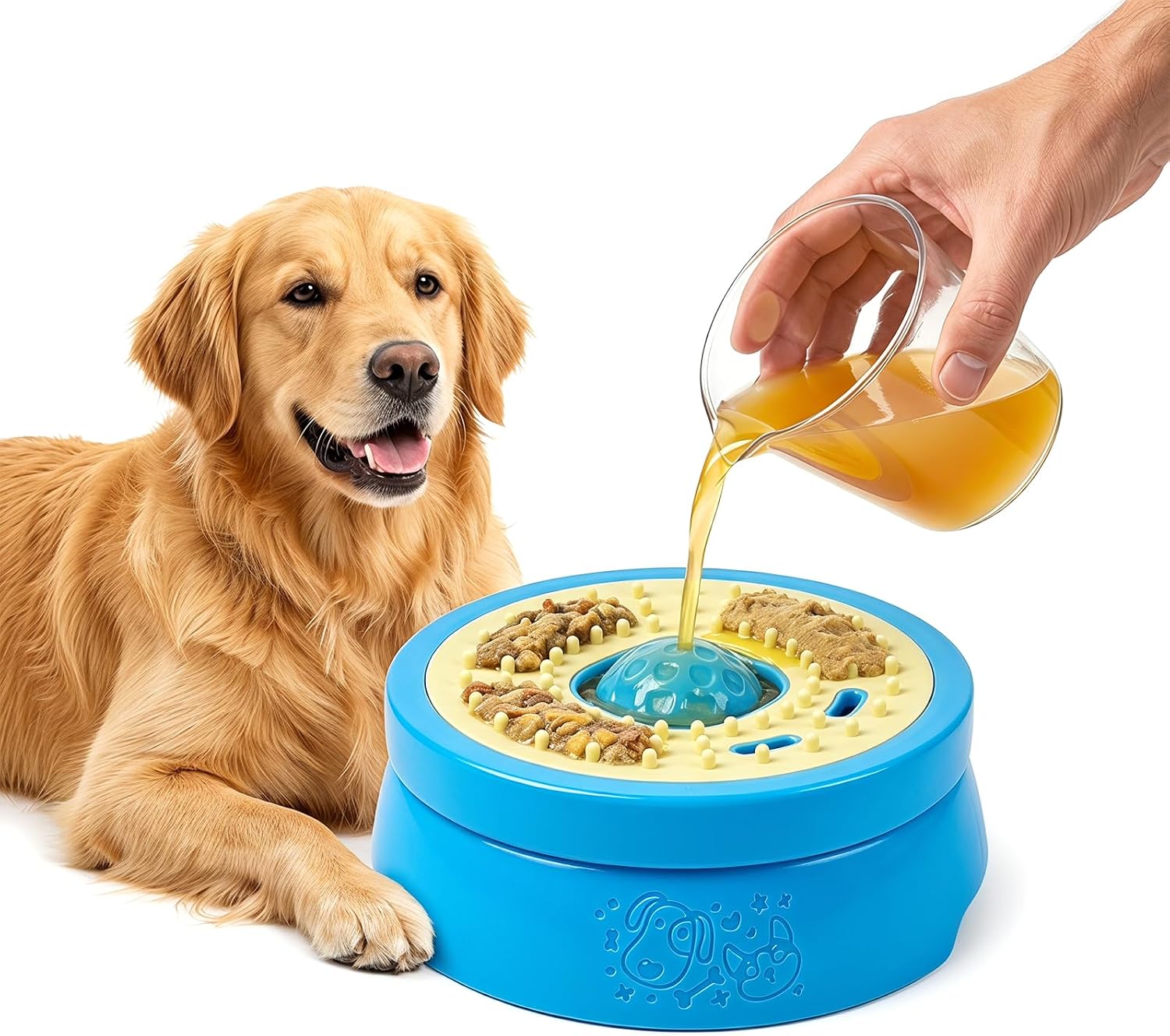 9oz Dog Lick Bowl with Rolling Ball...
