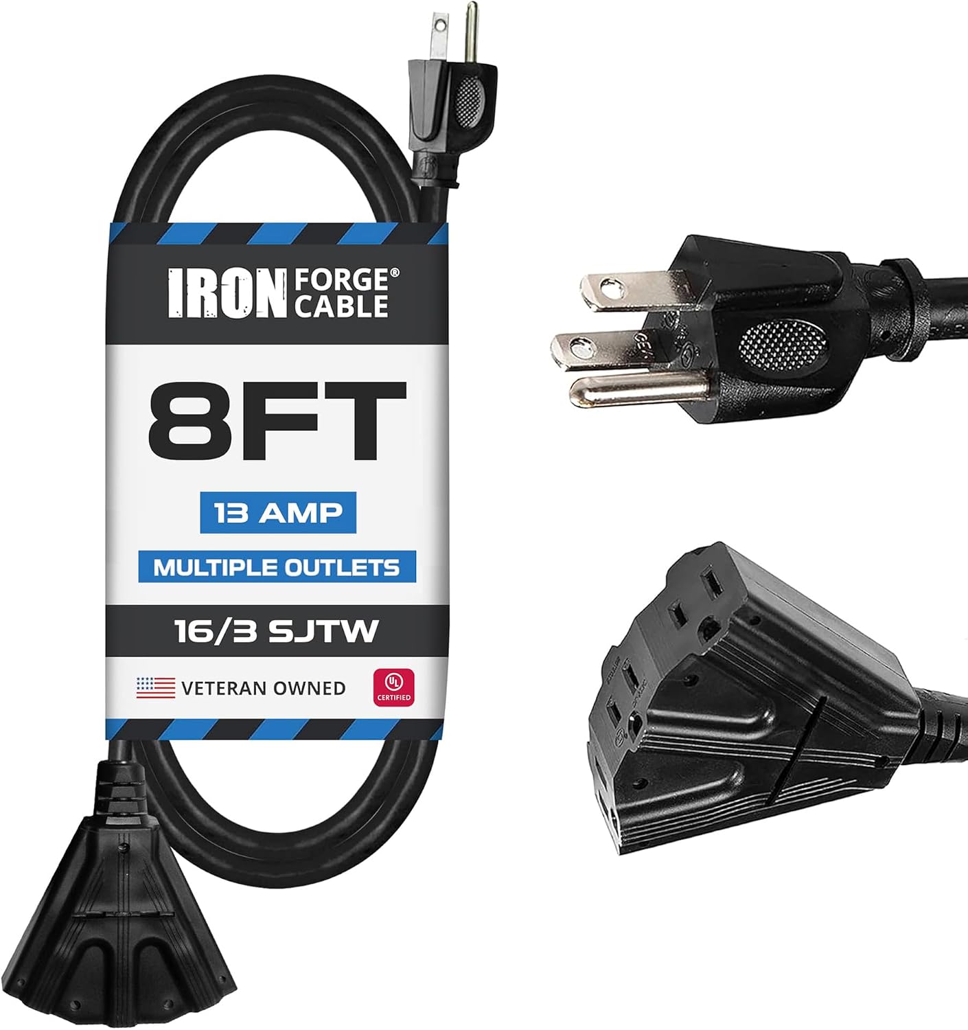 Iron Forge Cable 16 Gauge Black Ext...