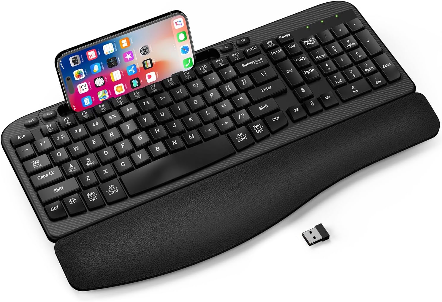 EAYBLLY 2.4G Wireless Ergonomic Key...