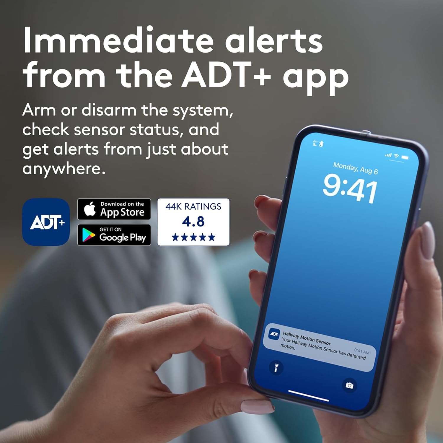 ADT Blu Home Security System Starter Kit, DIY Wireless Alarm, Plan Required - Image 4