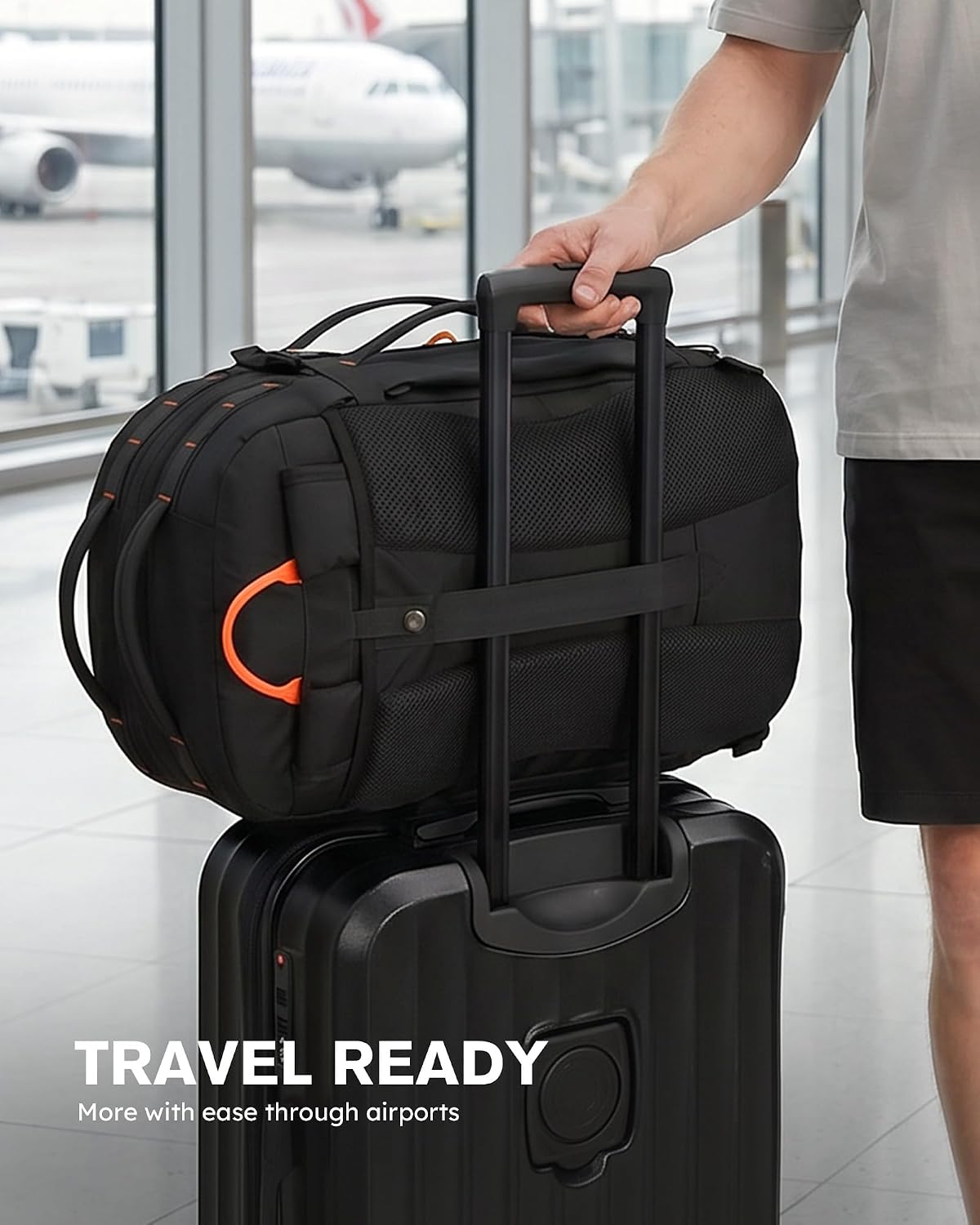 Tolaccea Travel Backpack 40-50L, 16" Laptop Carry On Duffle for Travel Work - Image 8