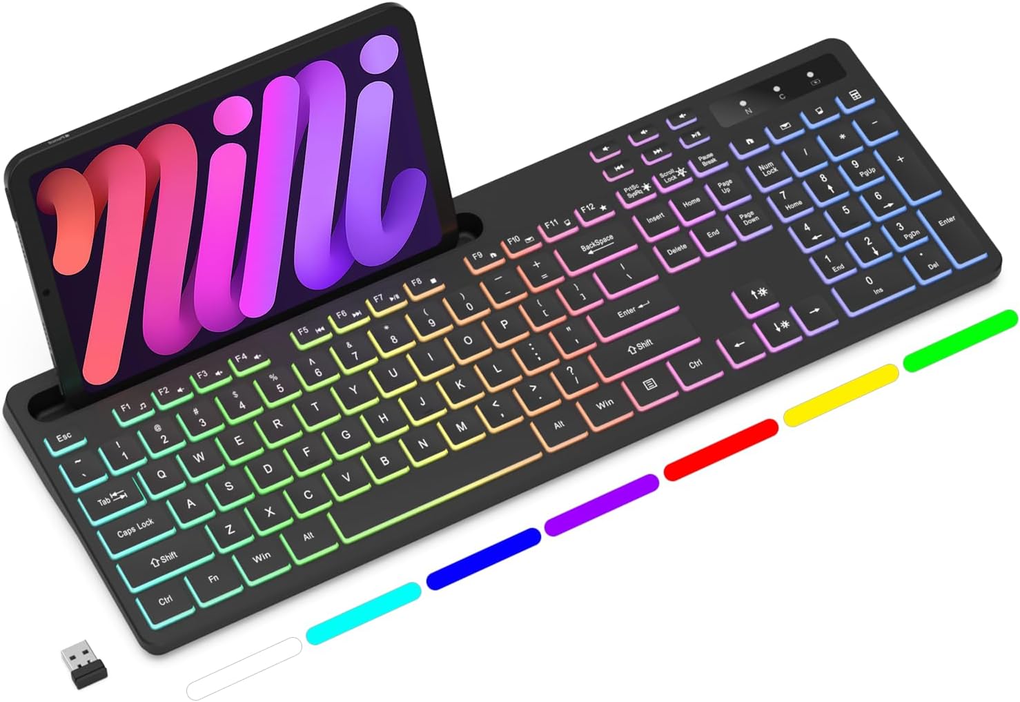 Soueto Wireless Keyboard with RGB B...
