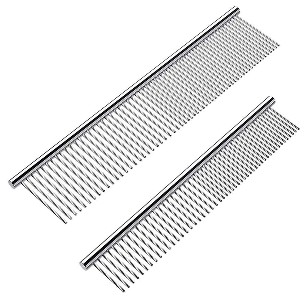 Cafhelp 2 Pack Dog Combs with Round...