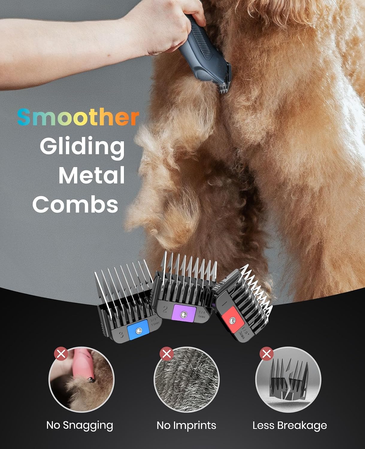 oneisall Professional Dog Clippers for Grooming Thick Hair Cordles - Image 6