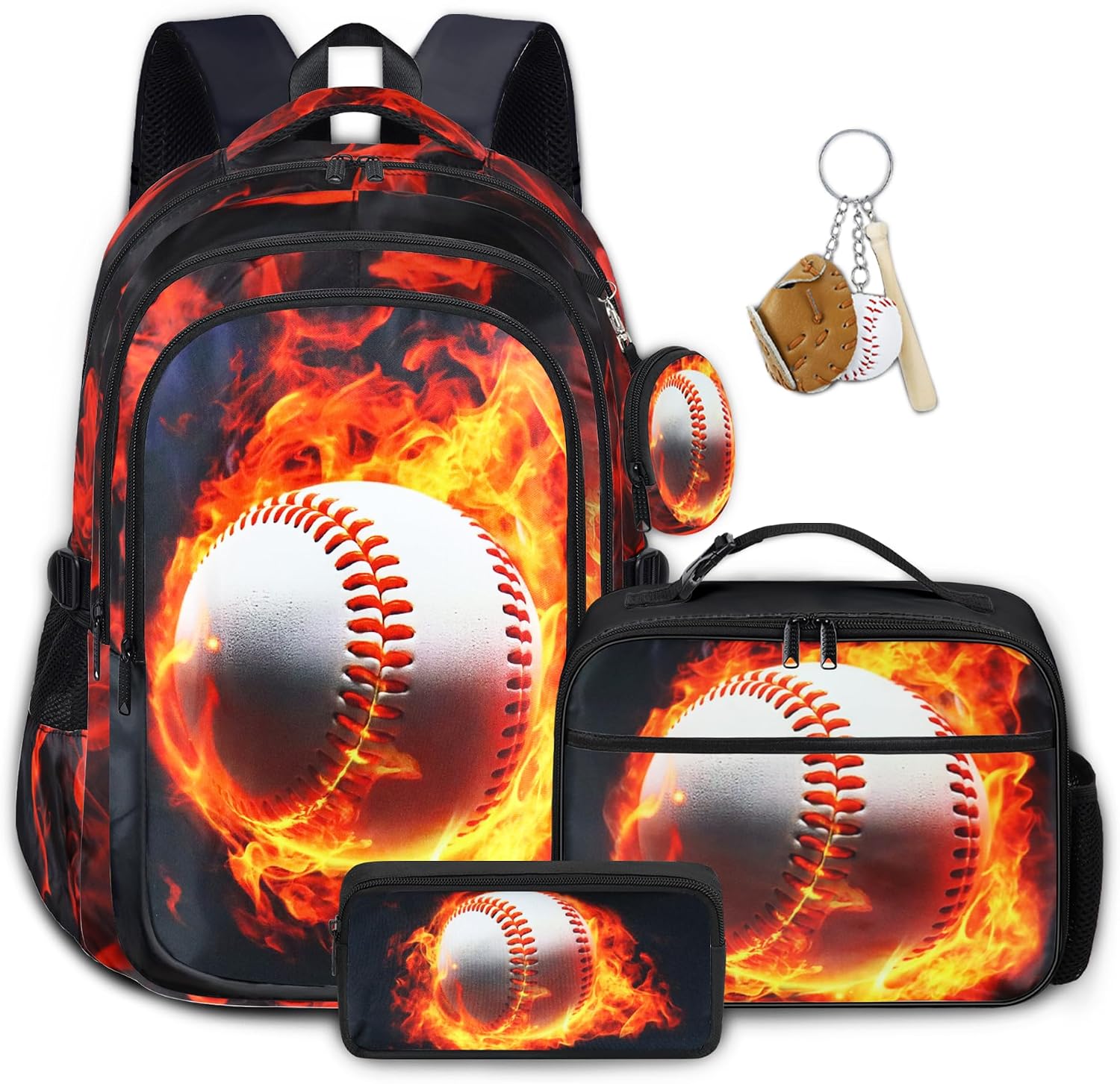 Boys Baseball Backpack with Lunch B...
