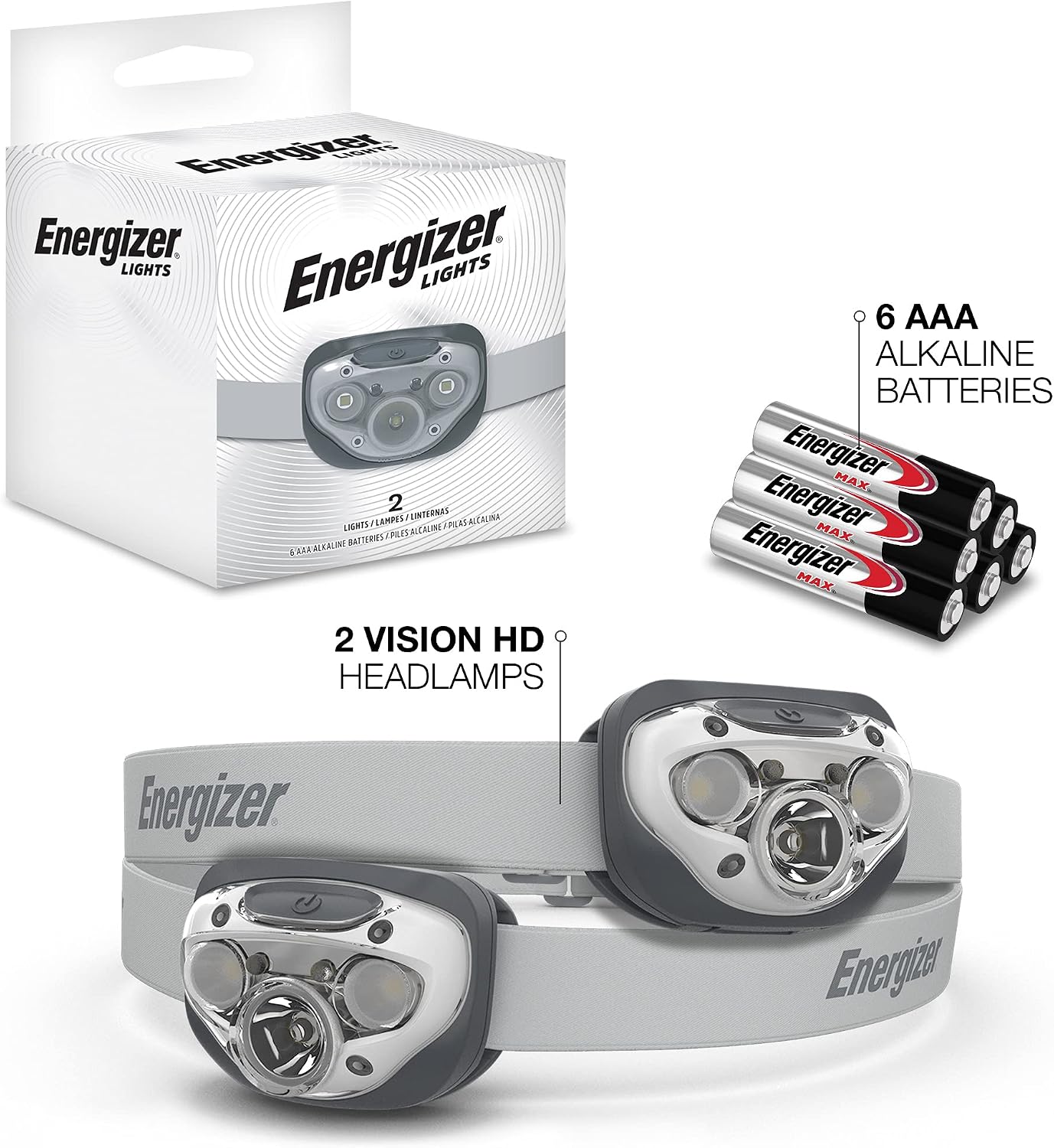 Energizer LED Headlamp PRO (2-Pack), IPX4 Water Resistant Head Light - Image 7