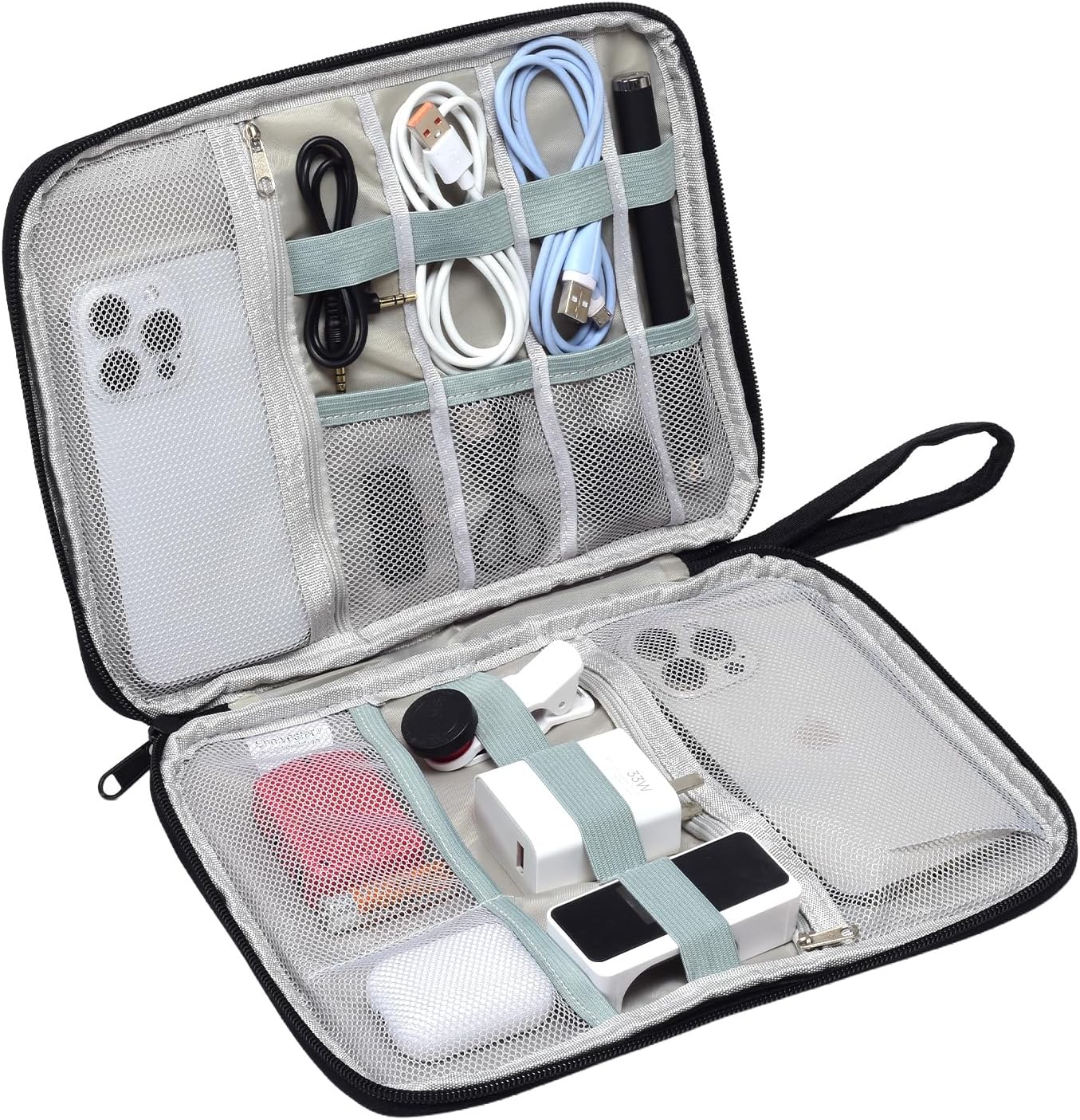 Electronics Travel Organizer Case f...