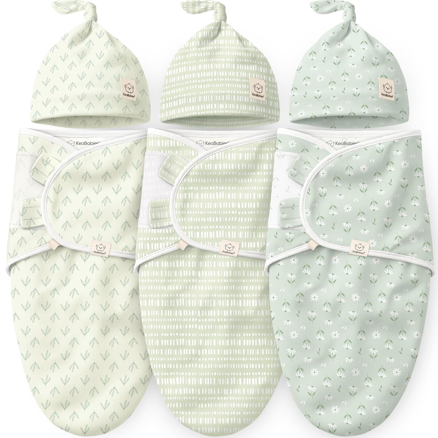 3pk Organic Swaddles for Newborns G...