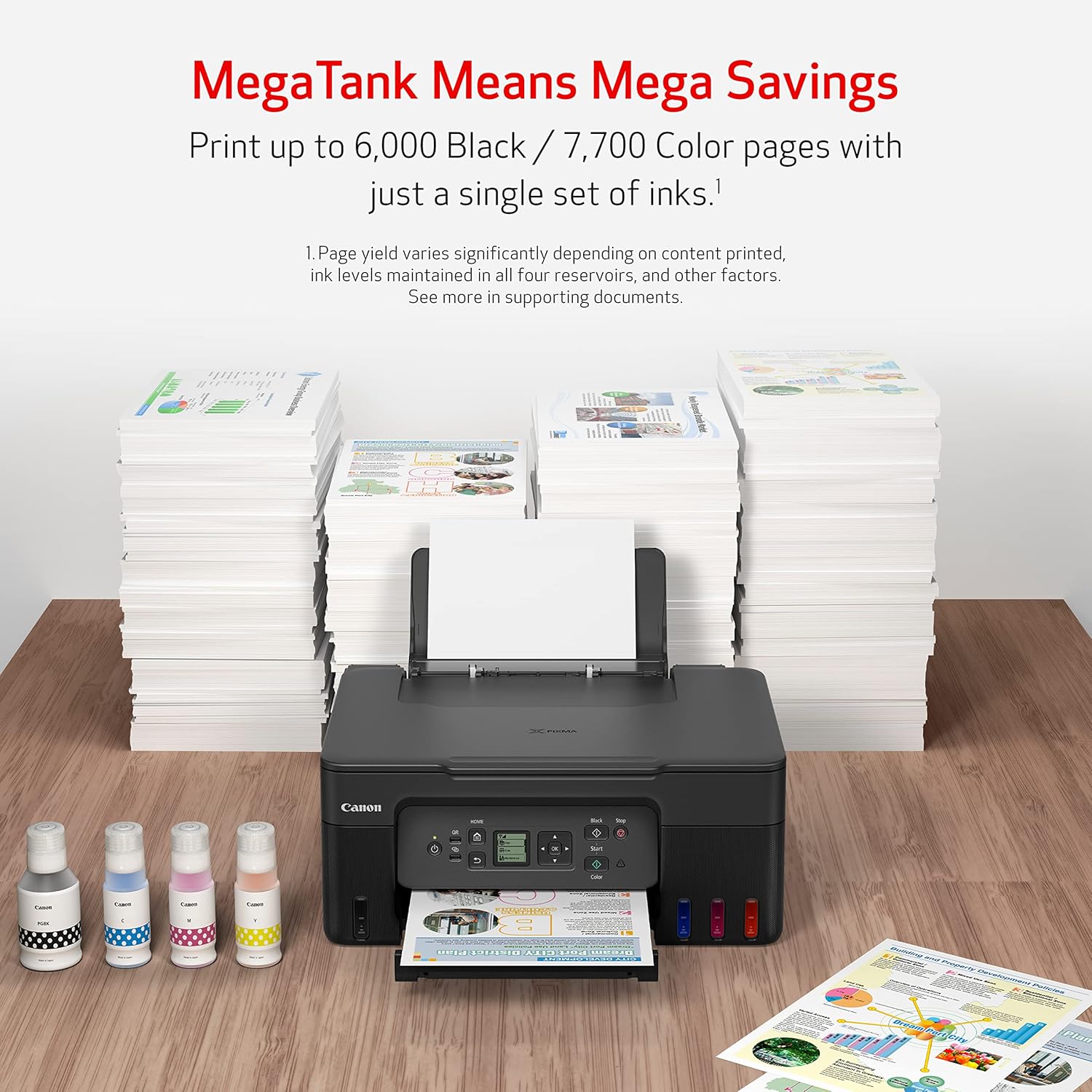 Canon MegaTank G3270 All-in-One Wireless Color Printer - Image 4