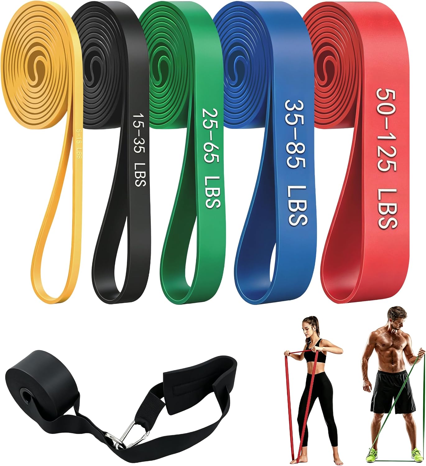 Resistance Bands with Door Anchor, ...