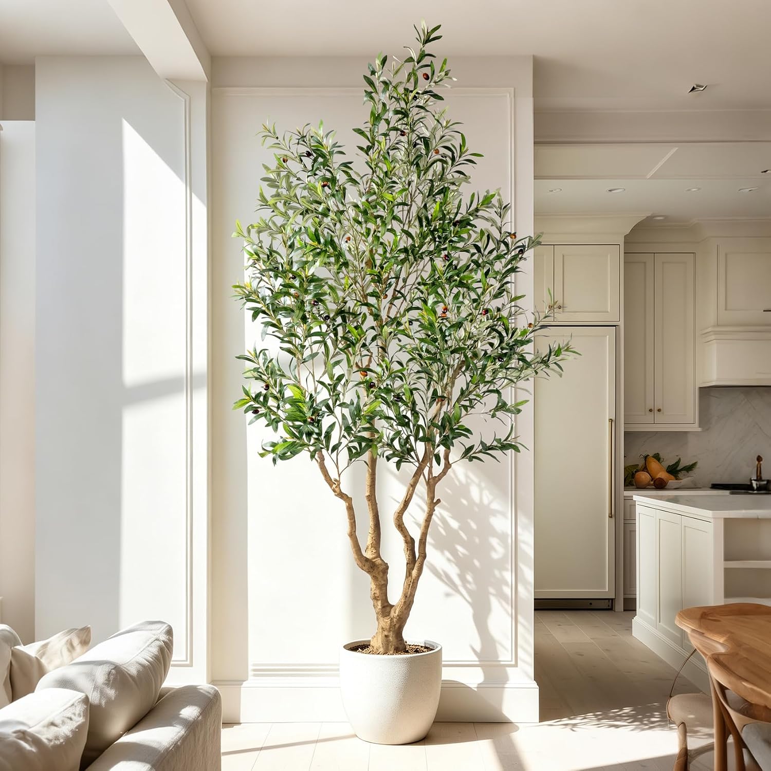 Large Faux Olive Tree Tall Artifici...