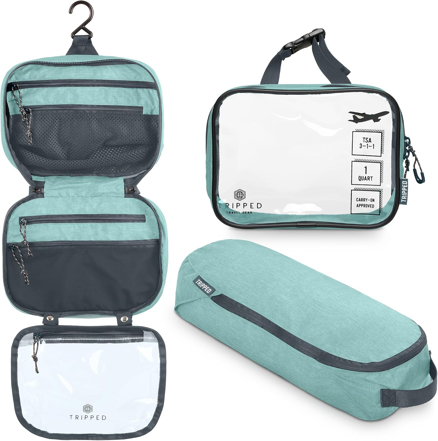 TRIPPED Travel Gear 3-Piece Travel ...