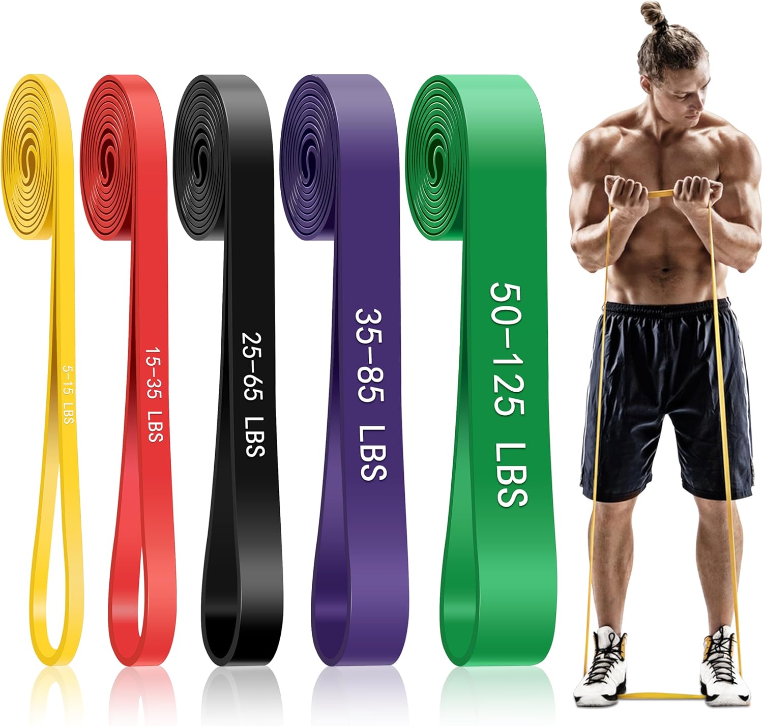 5-Level Resistance Bands for Workin...