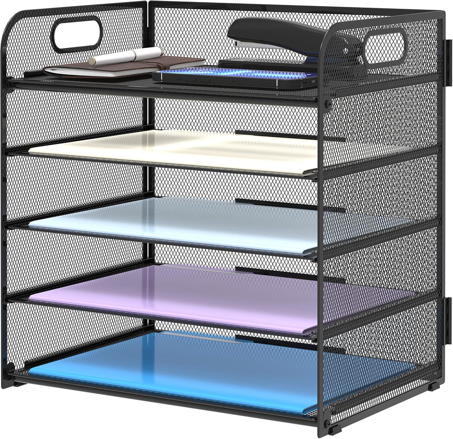 Supeasy 5 Trays Paper Organizer Let...