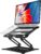 Urmust Adjustable Laptop Stand for Desk, 10-15.6“ Laptop Riser, Black