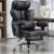 GTPLAYER Big and Tall Gaming Chair 400lbs Heavy Duty Office Chair with Foot Rest & Ergonomic Pocket Spring Lumbar Support, High Back 3D Saddle Shaped Cushion for Back Pain Relief, Matte-Black