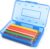 Plastic Hard Clear Color Pencil box Case for Girl Boy kids