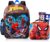 Spider-Man Backpack with Lunchbox Set for Boys School Bundle, More