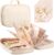 Travel Jewelry Organizer for Women, Detachable Pouches, Tangle-Free,white