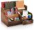 Pumtus Brown Wooden Desk Organizer, Mail Organizer with 7 Compartments and Drawer, Rustic Mail Sorter with Pen Holder, Tabletop Mail Basket, Office Accessories Holder for File Letter Document