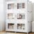 BROVIEW 900 Qt Extra Large Stackable Storage Bin with 1 Lid, 3 Pack White