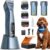 oneisall Professional Dog Clippers Dual Battery Unlimited Runtime A5 Blade